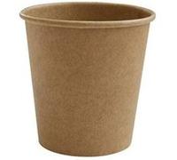 50 GOBELETS CARTON KRAFT BIO 12CL NATUREL Beige, Ivoire, Crème, Écru, Naturel, Taupe