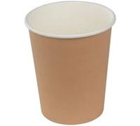 50 gobelets carton recyclable 24cl moka - aluplast gob 24 brun Blanc G