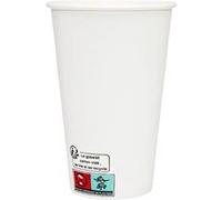 50 GOBELETS CARTON RECYCLABLE 35CL BLANC