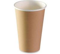 50 gobelets carton recyclable 35cl moka - aluplast gob 30 brun Blanc G