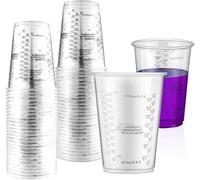 50 Gobelets Doseurs en Résine époxy 240 ml, 50 Gobelets de Mesure 240 ml, Gobelets de Mélange, Godet de Mélange de Peinture avec échelle Graduée pour Mélanger des Liquides, des Résines et Peintures