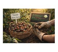 50 graine à semer - Le Grenier d'Abondance - TOMATE Black Cherry - Solanum Lycopersicum