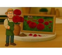 50 Graines de ZINNIA ROUGE - elegans ‘Dahlia Flowered Will Roger’ - Zinnia géant à fleurs de dahlia rouge vif - Fleurs Jardin - 437