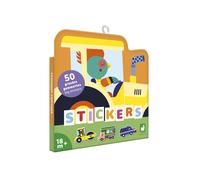 50 grandes stickers repositionnables véhicule multicolore TU