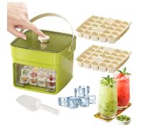 50-Grid Ice Cube Mold, Double Layer Easy Release Reusable Tray Set