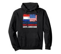 50% Half Paraguayan Half American 100% Awesome Paraguay Flag Sweat à Capuche