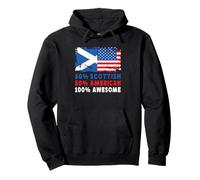 50% Half Scottish Half American 100% Awesome Scotland Flag Sweat à Capuche