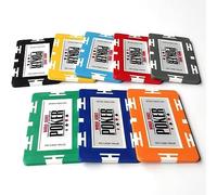 50 jetons de Poker rectangulaires en ABS de 30 grammes, for Le Texas Hold'em et Le Blackjack. Idéaux for Jouer en Famille ou Entre Amis.(Orange)