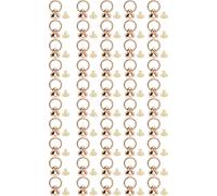 50 kits de rivets à anneau d'extraction 10 x 9 mm vis de pose en zinc rivets à tête ronde avec vis en fer de 5,5 mm pour sac de courroie de valise de téléphone or