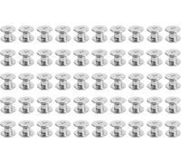 50 kits de vis Chicago M4 5x4x9.5 mm vis ronde à tête plate en acier inoxydable rivets pour la maroquinerie