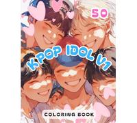 50 Kpop idol V1 coloring book: Awesome 50 Kpop idol V1