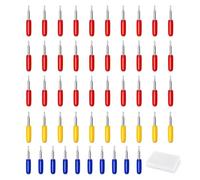 50 Lames à Découper de Remplacement, Plotter Lames de Rechange Compatible avec Cricut Explore Air 2, Air 3, Maker 3 et Expression, Lames Cutter 30°/45°/60° pour Matériaux Fins, Standards et Épais
