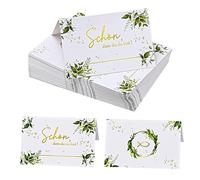 50 Marque Place Mariage - Porte Nom Table Cartons Placement Cartes - 8.5 * 5.5 cm
