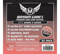 50 Mayday 80 x 80 Square Premium Card Sleeves Board Game