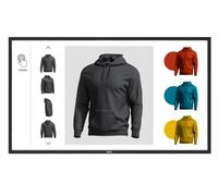 50" ME-Series Large Format Display, UHD, 400cd/m2, D-LED backlight, 16/7 proof, SDM Slot, CM-Slot, 20 point infrared touch