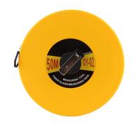50 Meters Fibreglass Measuring Ruler Long Tape Measure Tools Broken Resistant Surveying Tape for Construction Road Railway Black Yellow 50m 164ft 12mm Wide