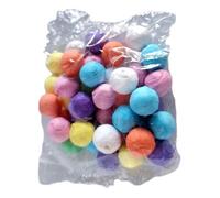 50 Mini Boules de Papier Ouate Multicolores pour Sarbacane Fête Confettis