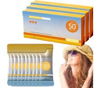 50 mini-crèmes solaires format voyage SPF 50+, résistantes à l'eau et longue durée Mini-crème solaire format voyage, protection UV ultra-légère (3pcs)