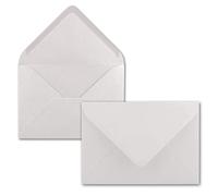 50 Mini Enveloppes Blanc Naturel 5,2 x 7,6 cm Enveloppes Miniatures | Enveloppes à rabat pointu, fermeture à humidifier, Petites Pochettes pour Messages - FarbenFroh by GUSTAV NEUSER
