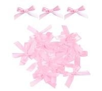 50 Mini Nœuds Roses de 4 cm - Décorations Mignonnes Pour Artisanat, Bricolage, Cadeaux et Plus