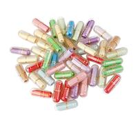 50 minuscules capsules pour messages d'amour porte-bonheur - Mini rouleaux de papier à vœux pour petits amis et petites amies - Décorations mignonnes en forme de cœur - Fête de mariage - Transparent