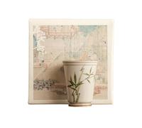 50 ml/1,5 oz en céramique peinte à la main asperges vertes tasse parfumée personnalité chinoise exquise Kung Fu service à thé - asperges vertes [ boîte]