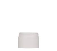 50 ml boîte en plastique « Antonella », PP, blanc, ouverture : bouchon à vis