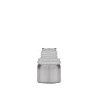 50 ml bouteille en aluminium, métal, argent, ouverture : DIN 32