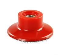 50 mm (2 pouces) Patin de support pour polisseuses et ponceuses - Plastique rouge avec couche intermédiaire souple, filetage M10 (compatible avec M14 (pour M16)