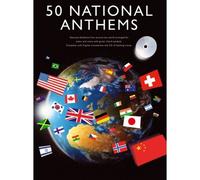 50 National Anthems. Partitions, CD pour Piano, Chant et Guitare