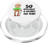 50 Official Grumpy Old Man Over The Hill Funny PopSockets PopGrip pour MagSafe
