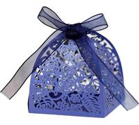 50 Pack Laser Cut Roses Wedding Favor Boxes, Mini Cadeau Boxes Pour Bridal Shower Anniversaire Fête de Mariage