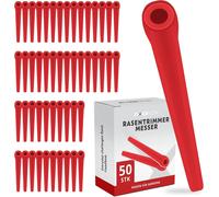 50 Pack Replacement Blades for Gardena Strimmer Plastic Brush Cutter Replacement Accessories for Gardena Accucucucut Smallcut Easycut Comfortcut and More