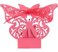50 Packs 3D Papillon Boîtes faveur de mariage, Laser Cut Party Favor Box Pour les bonbons de chocolat