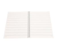 50 Pages Notebook de Personnel de Notation Musicale | Expérience D'écriture Agréable | Copiez et écrivez la Partition Musicale | Couverture Jaune (Motif d'ours Jaune)