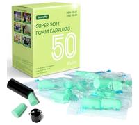 50 Pair Bouchon D'oreille Pour Dormir,bouchon Oreilles Bruit Snr 38 Db,réutilisables Boule Quies En Éponge Souple, Bouchons Doreilles Anti Bruit Pour Dormir, Ronfler, Travailler