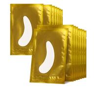 50 Paire Patchs Pour Extensions de Cils Patch de Cils Gel Patch Non Pelucheux Gel Yeux Patchs Cils Pad(Willowleaves Gold)
