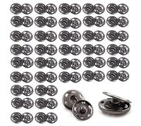 50 Paires Boutons Pression à Coudre,19 mm Bouton Pression en Métal,Coudre des Boutons-Pression pour Porte-Feuille Vêtements Artisanat de Couture Fournitures de Bricolage