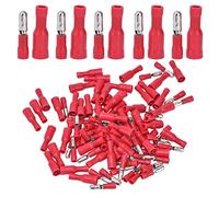50 Paires de Cosses Isolées Mâles Femelles Connecteurs Bout à Bout à Sertir Rapide FRD1.25-156 + MPD1.25-156 pour Fil 22-16 AWG 0.5-1.5mm² pour Outils de Sertissage HX-30J