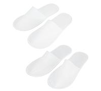 50 paires de pantoufles jetables antidérapantes unisexes portables,Pantoufles jetables, pantoufles d'invité à la maison pour l'invité de fête d'hôtel de spa à la maison(L), Chaussons jetables Por