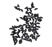 50 Paires de Verres Remplacés, Réduisant les Marques Rouges et L'Inconfort, les Tampons à Nez en Silicone Universels pour Ceux Qui Ont des Verres Qui Glissent vers le Bas (Noir)