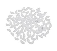 50 Paires de Verres Remplacés, Réduisant les Marques Rouges et L'Inconfort, les Tampons à Nez en Silicone Universels pour Ceux Qui Ont des Verres Qui Glissent vers le Bas (Blanc)