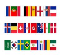 50 pays International World Stick Flag Hand Teny Mini Mini National Pennant Flags sur des bâtons 50pcs, drapeaux avec des poteaux petits
