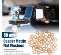 50 pc 6mm Dia Interne joint étanchéité cuivre anneau Auto