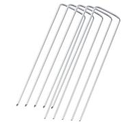 50 Pcs 15 cm Piquets de Jardin, Piquet de Tente, Piquets de Fixation, pour Sardines de Fixation, Clous Ancrages au Sol en U pour Camping Bache Anti Mauvaise Herbe Tissu Anti-Mauvaises Herbes Jardin