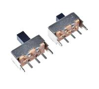 50 Pcs 5mm Height Knob 3 Pin 2 Position 1P2T SPDT Vertical Slide Switch 0.1A 12V DC NWPNLXEA