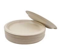 50 Pcs Assiettes Jetables Assiettes Papier Rondes Vaisselle Jetables Carton Fournitures Restauration Fête Anniversaires Camping Pique Niques Barbecues Vaisselle Party Papier Tasses Fêtes Pique niques