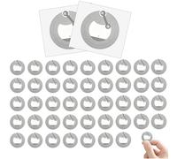 50 Pcs Autocollants NFC Tag Ntag213, Étiquettes NFC Programmables | Autocollants Connectés Réinscriptibles 144 Octets pour iPhone iOS Android, Tag pour Domotique, Carte de Visite, WiFi 25mm
