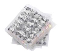 50 Pcs Autocollants pour Ongles élégants DIY Autocollant Pour Ongles en Gel 3D Nail Art Stickers Flower Design Adhésif Nail Decal