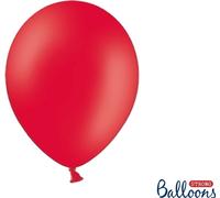 50 pcs. Ballon Ø30cm "Uni Pastel" | Rouge